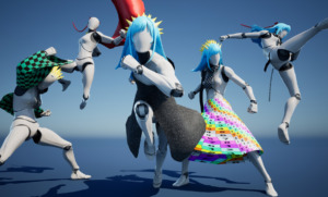 Unreal Engine対応の物理演算プラグイン。髪や衣装など“揺れもの”をリアルに再現し、破綻の少ない自然な動きを実現。高速なボーン処理と独自ロジックで、スムーズなモーション制作を支援します。