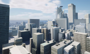 BIM、点群などの設計、計測データや3D都市モデル、独自の市街地アセットとゲームエンジンを活用し、都市開発後の周辺地域を含めた可視化や各種シミレーションに利用できるハイクオリティな仮想空間を構築します。 