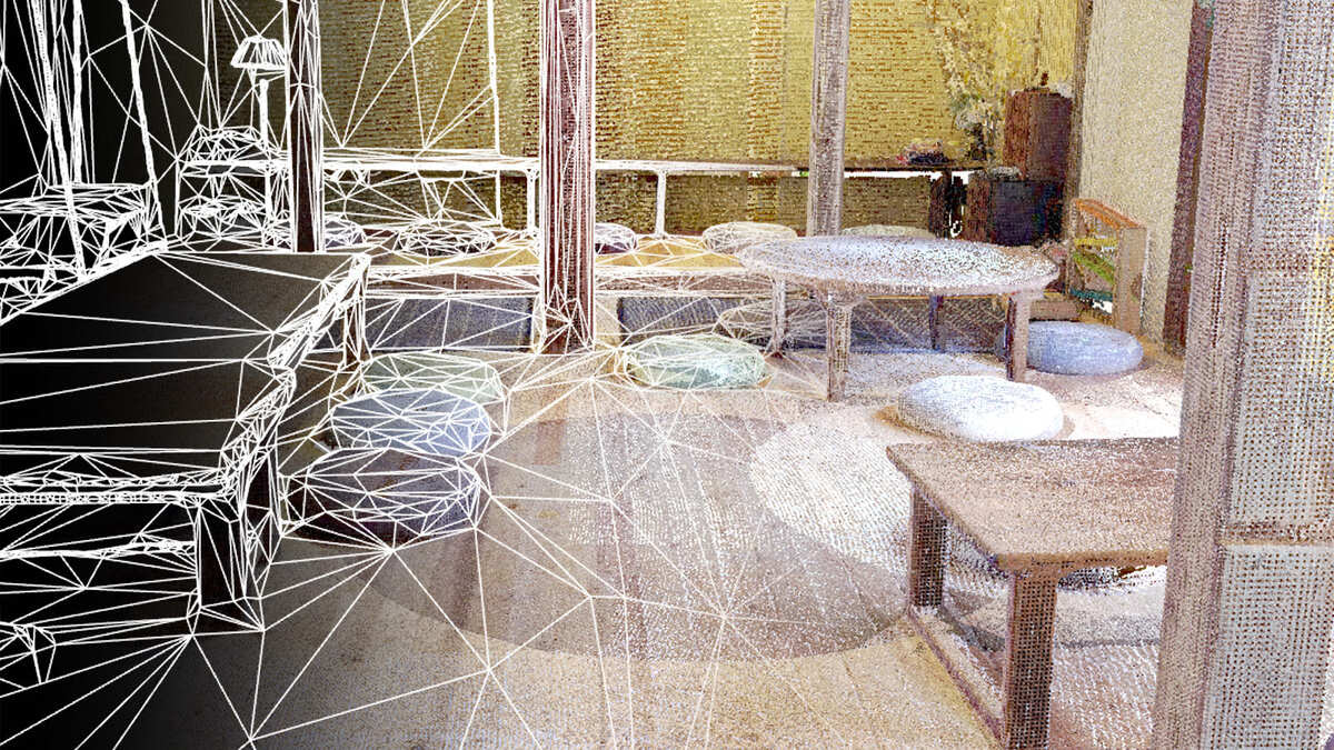 3DGSによって可視化された空間