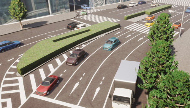 日本の都市交通環境に対応した車両・歩行者挙動