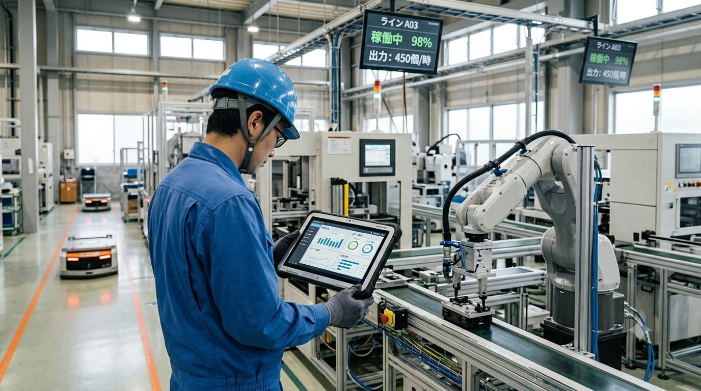 スマートファクトリーとは?シミュレーション×AIで進化する工場の作業ライン最適化